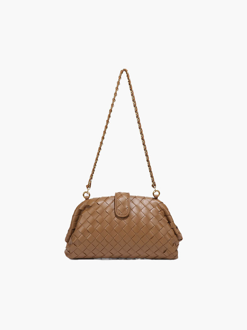 Bolso pequeño trenzado con cadena
