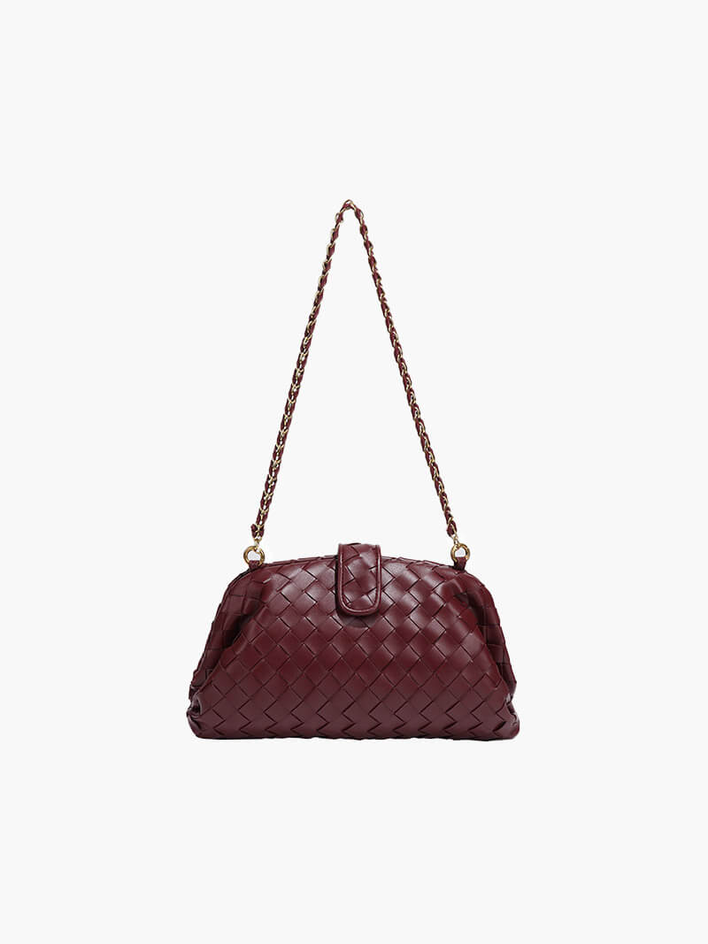 Bolso pequeño trenzado con cadena