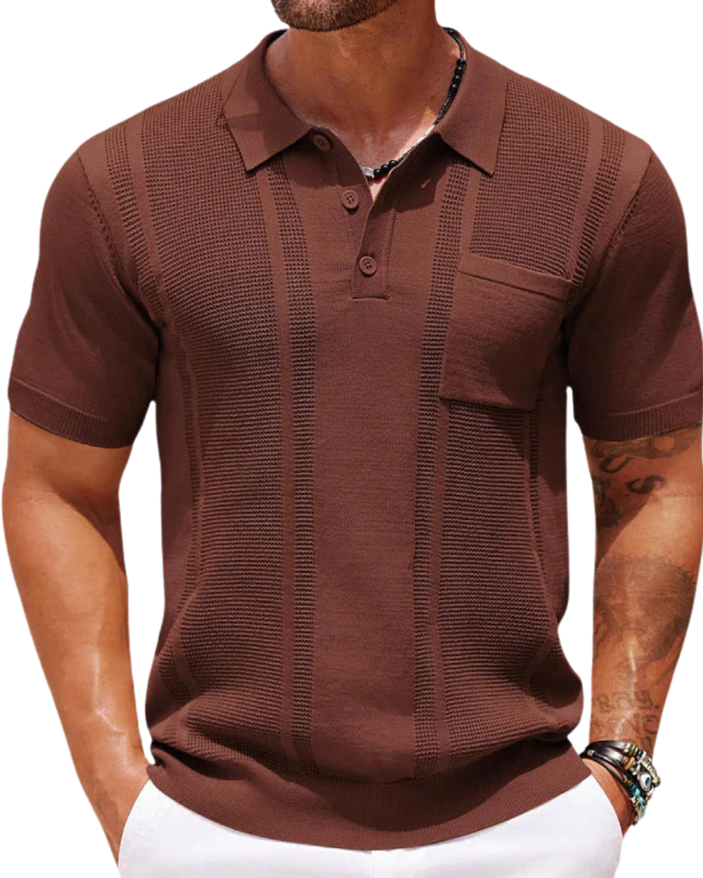 Polo Hombre Elegante Abu Dhabi de Tejido Premium