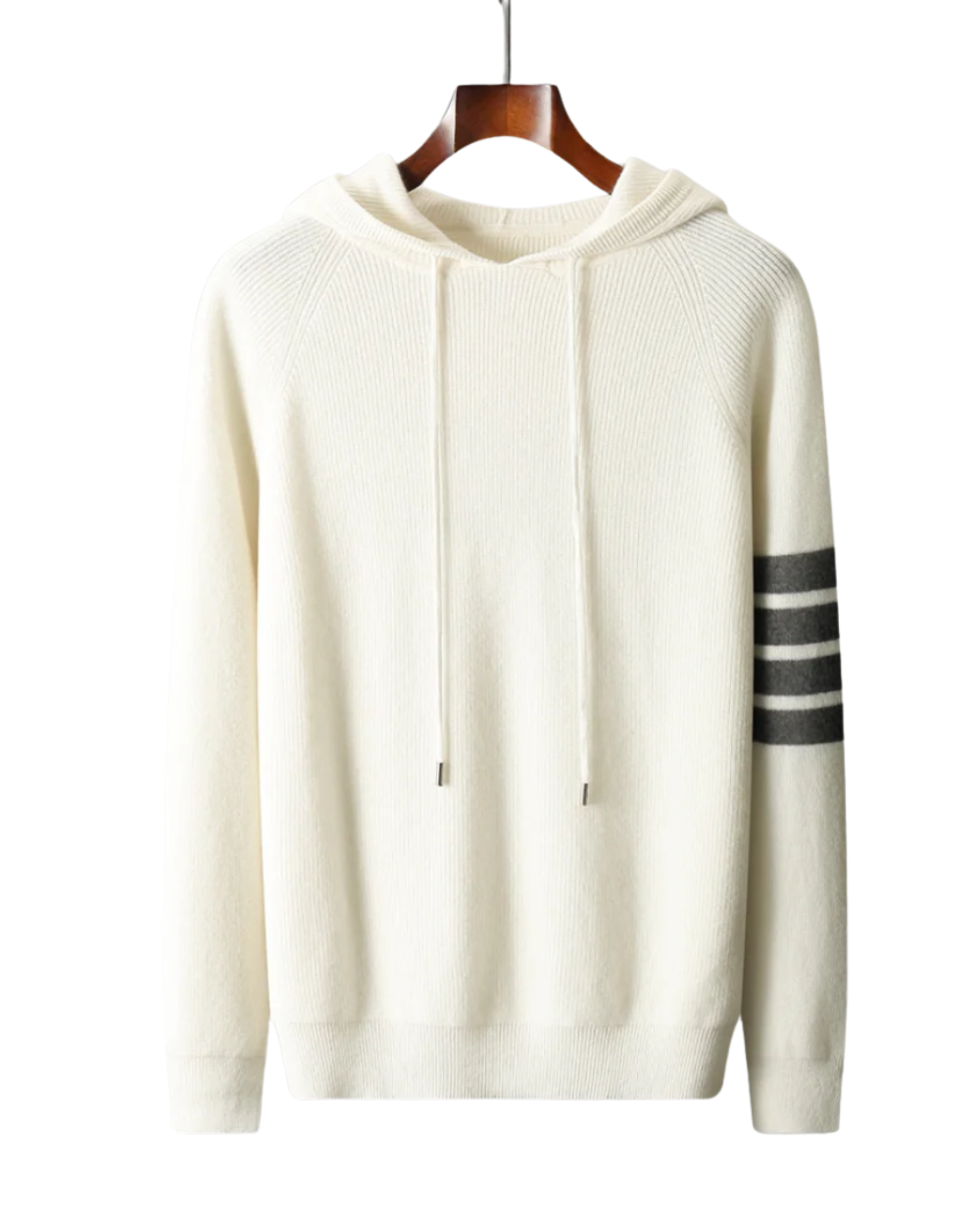 Sudadera De Lana Merino Con Capucha Para Hombre