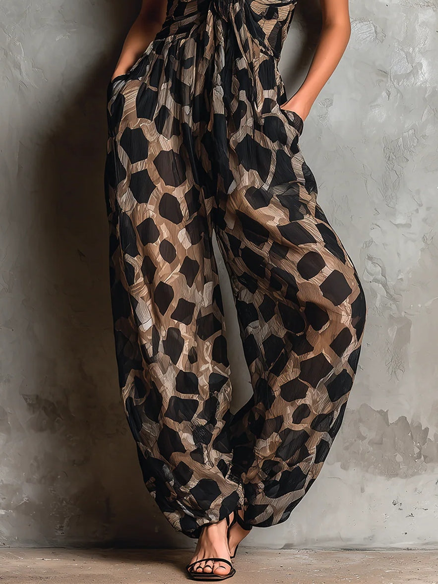 Roberta · Elegante mono de pierna ancha