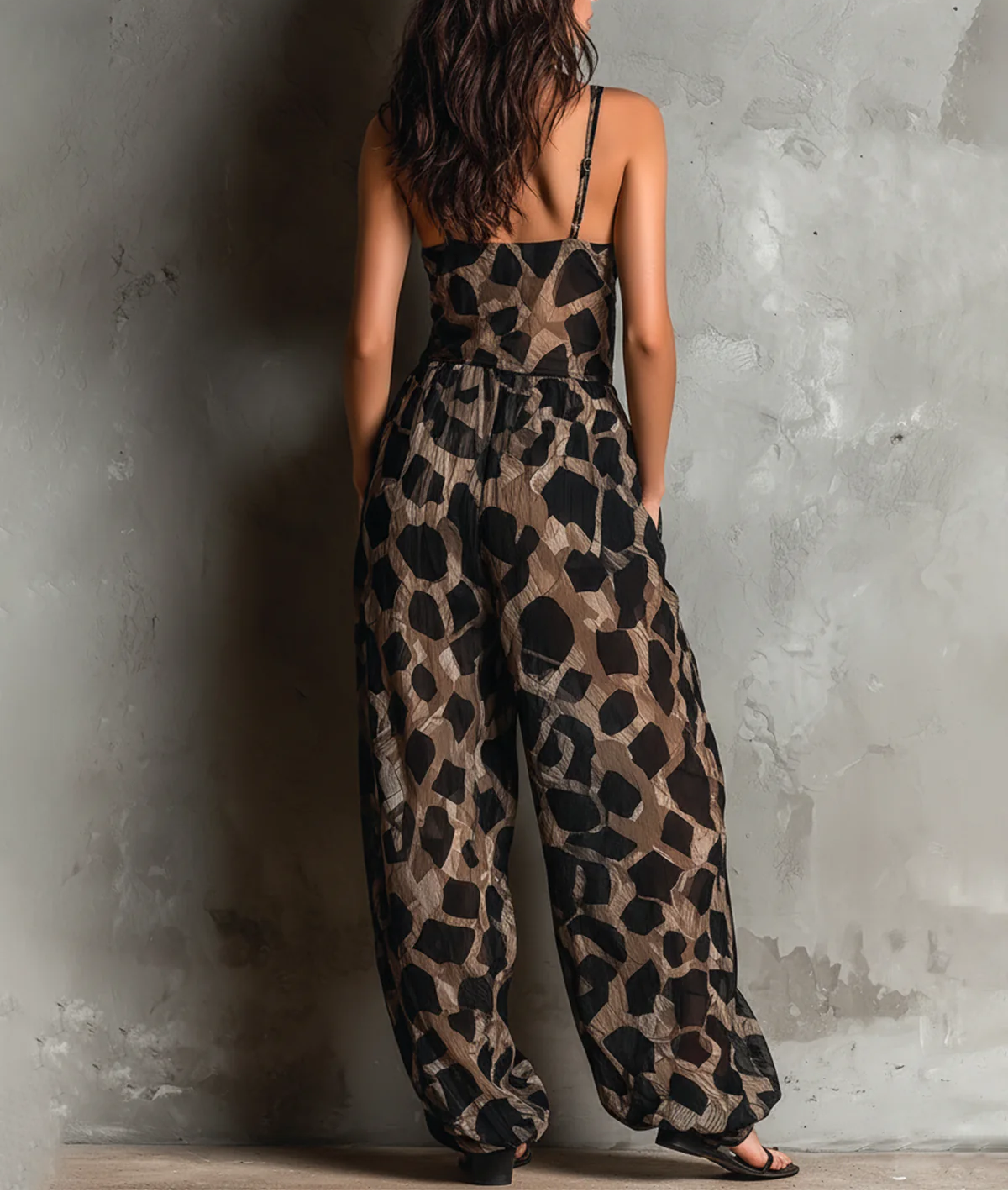 Roberta · Elegante mono de pierna ancha