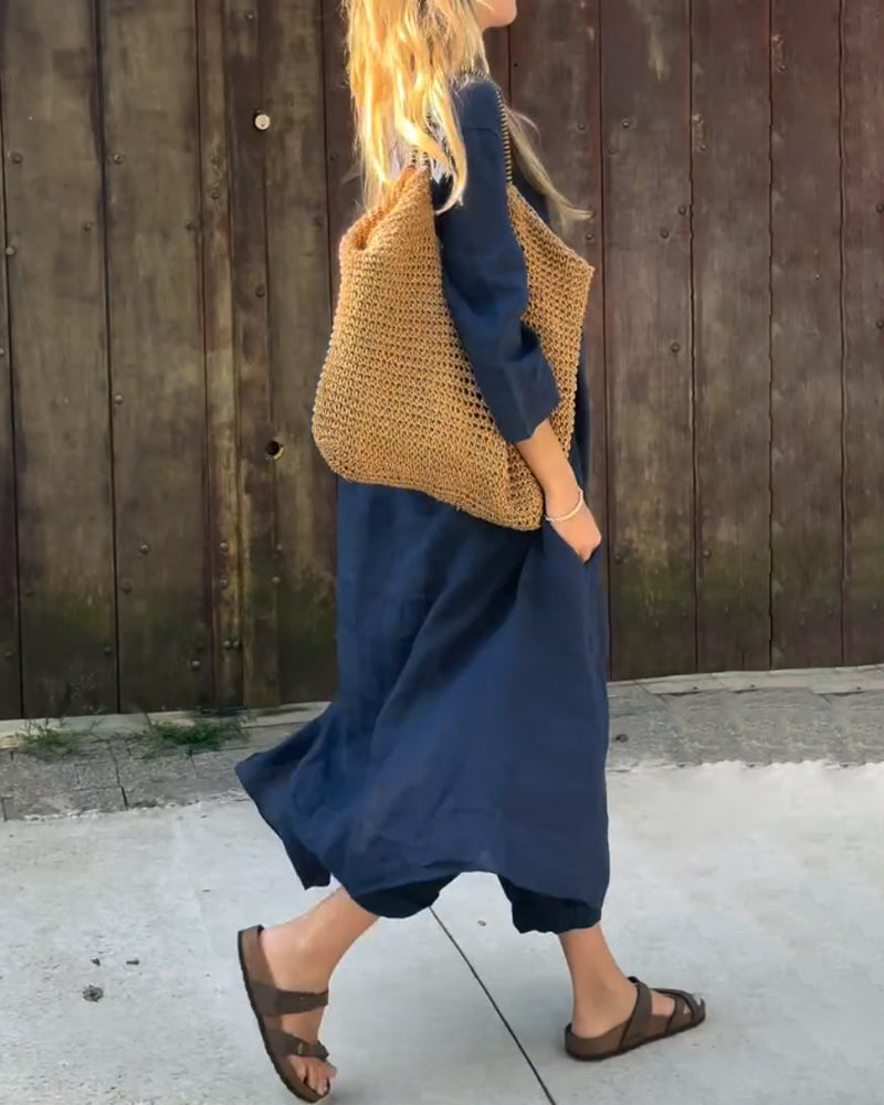 Conjunto Verano Mujer Dos Piezas Tejido Ligero