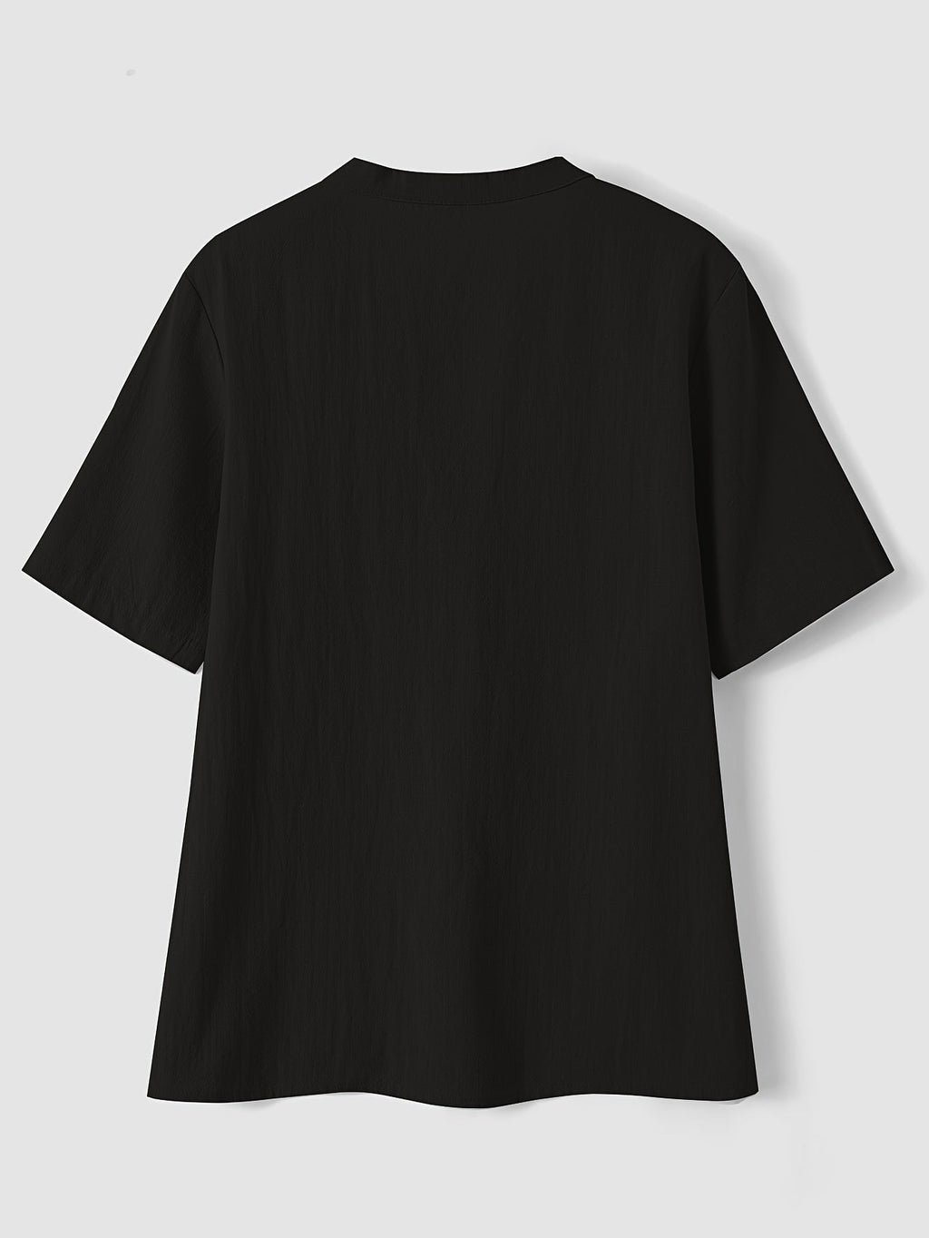 Blusa Elegante con Escote en V y Botones de Madera