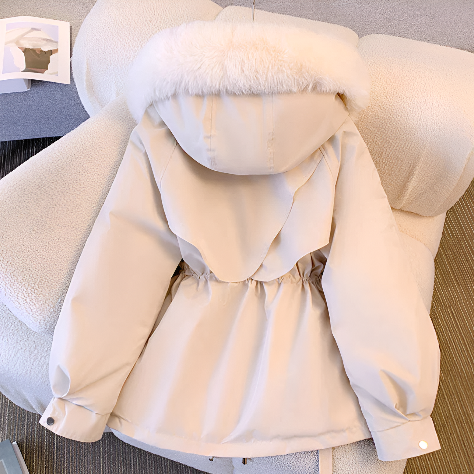 Abrigo De Invierno Elegante Acolchado Y Resistente
