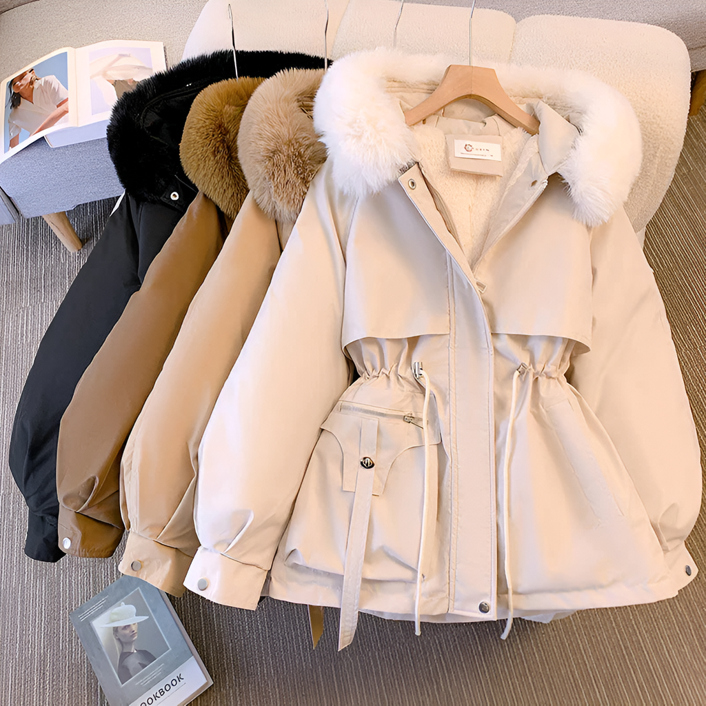Abrigo De Invierno Elegante Acolchado Y Resistente
