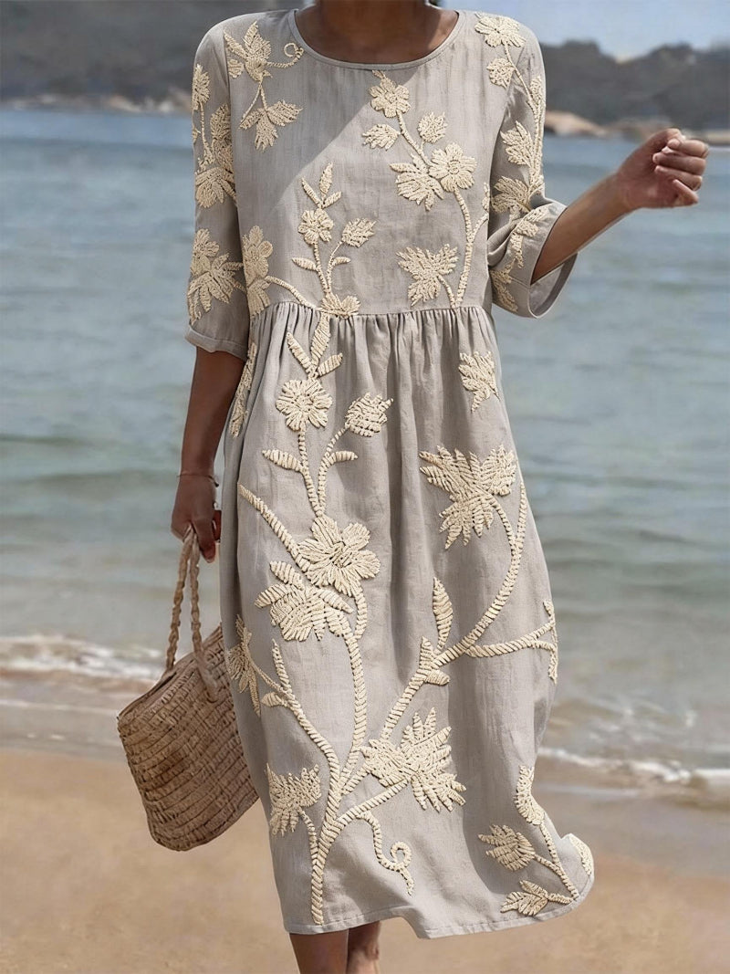 Vestido Raquel Vintage Elegante para Verano