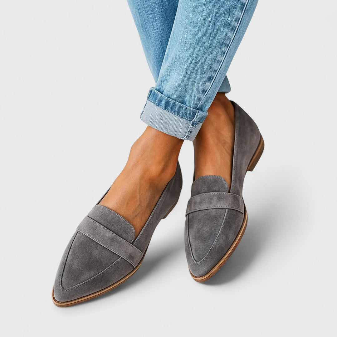 Mocasines Ortopédicos de Piel para Mujer – Suela Antideslizante