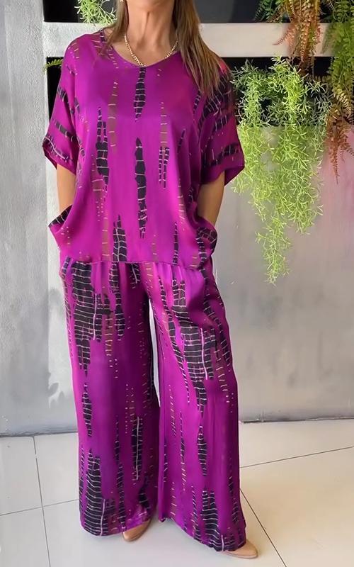 Conjunto Casual Estampado Marie de Dos Piezas
