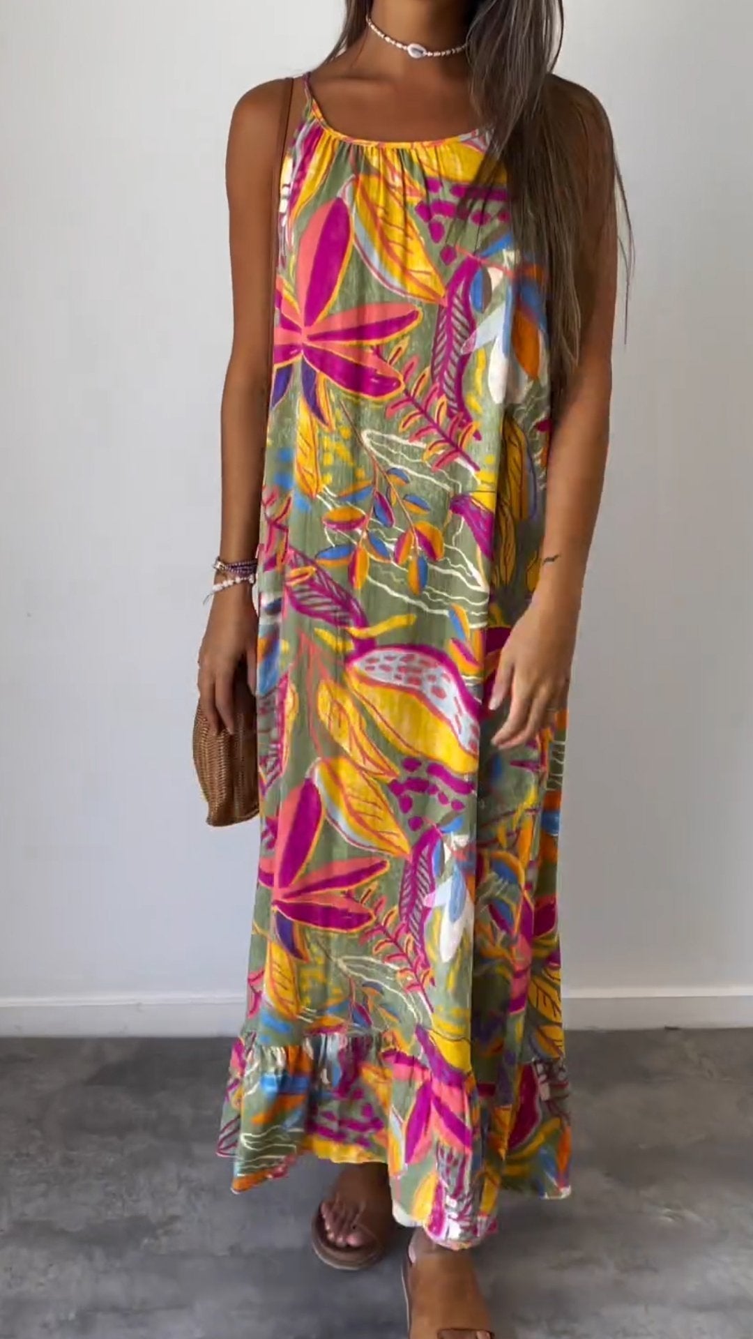 Vestido Floral Cómodo y Elegante para Mujer