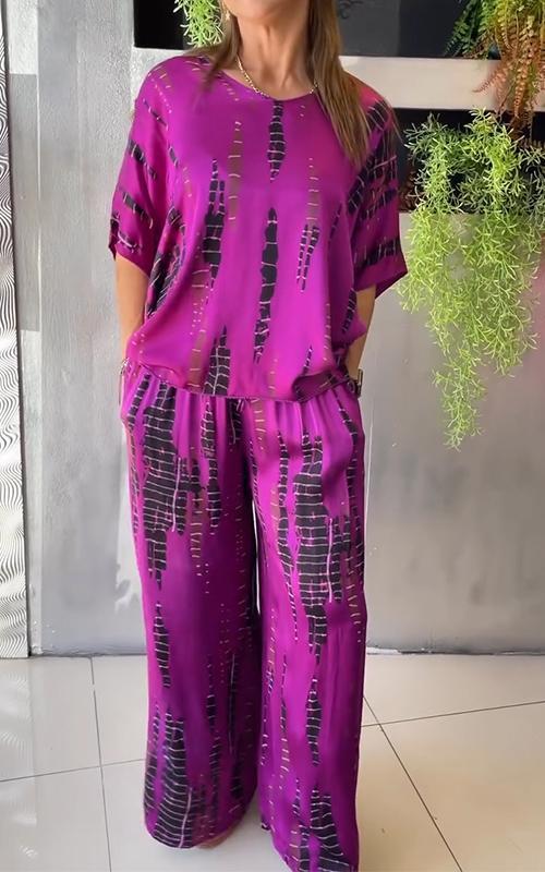 Conjunto Casual Estampado Marie de Dos Piezas