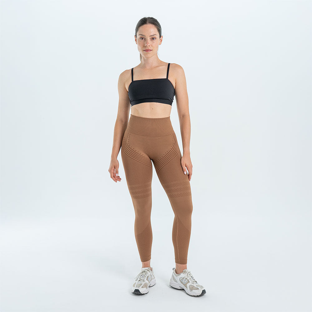 Legging 3D Drenante Anticelulitis Marrón