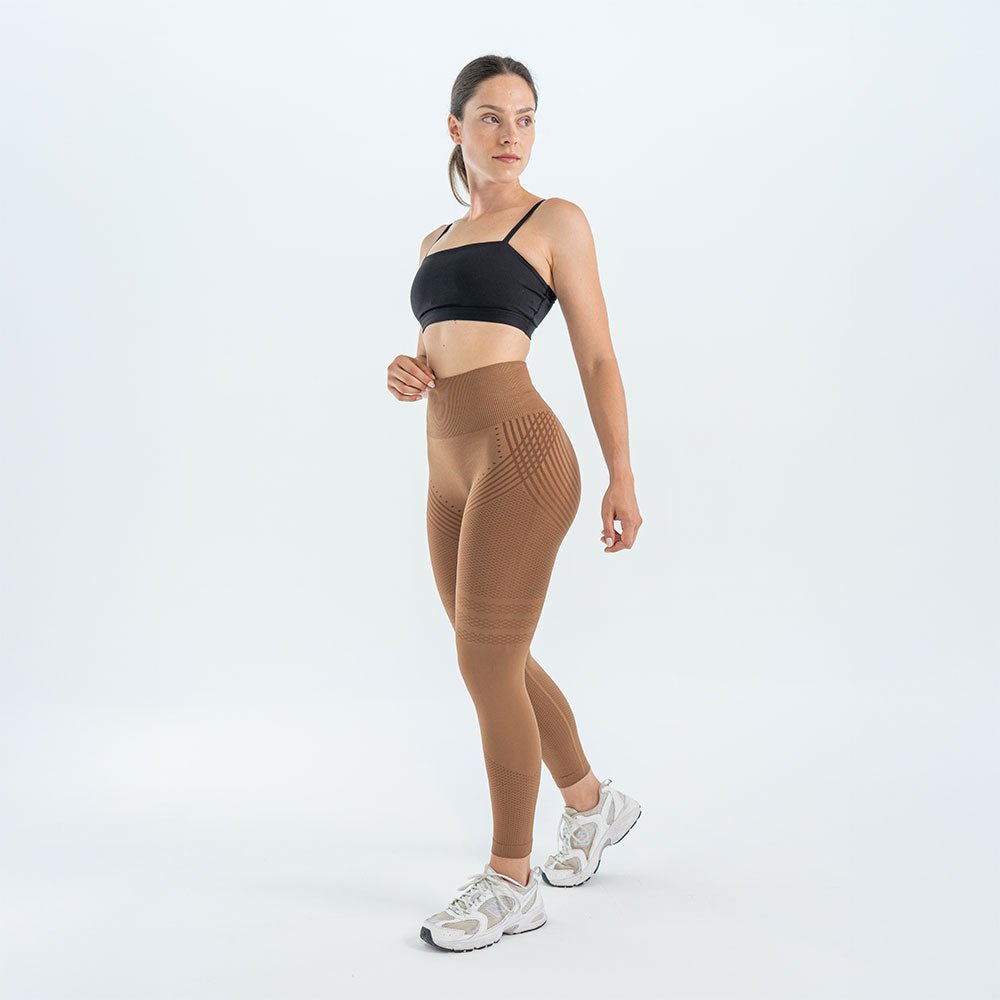Legging 3D Drenante Anticelulitis Marrón