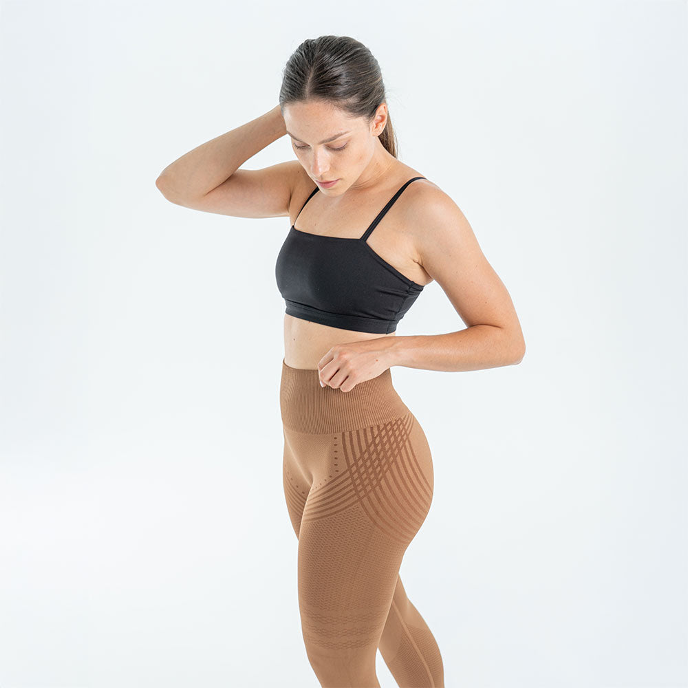 Legging 3D Drenante Anticelulitis Marrón