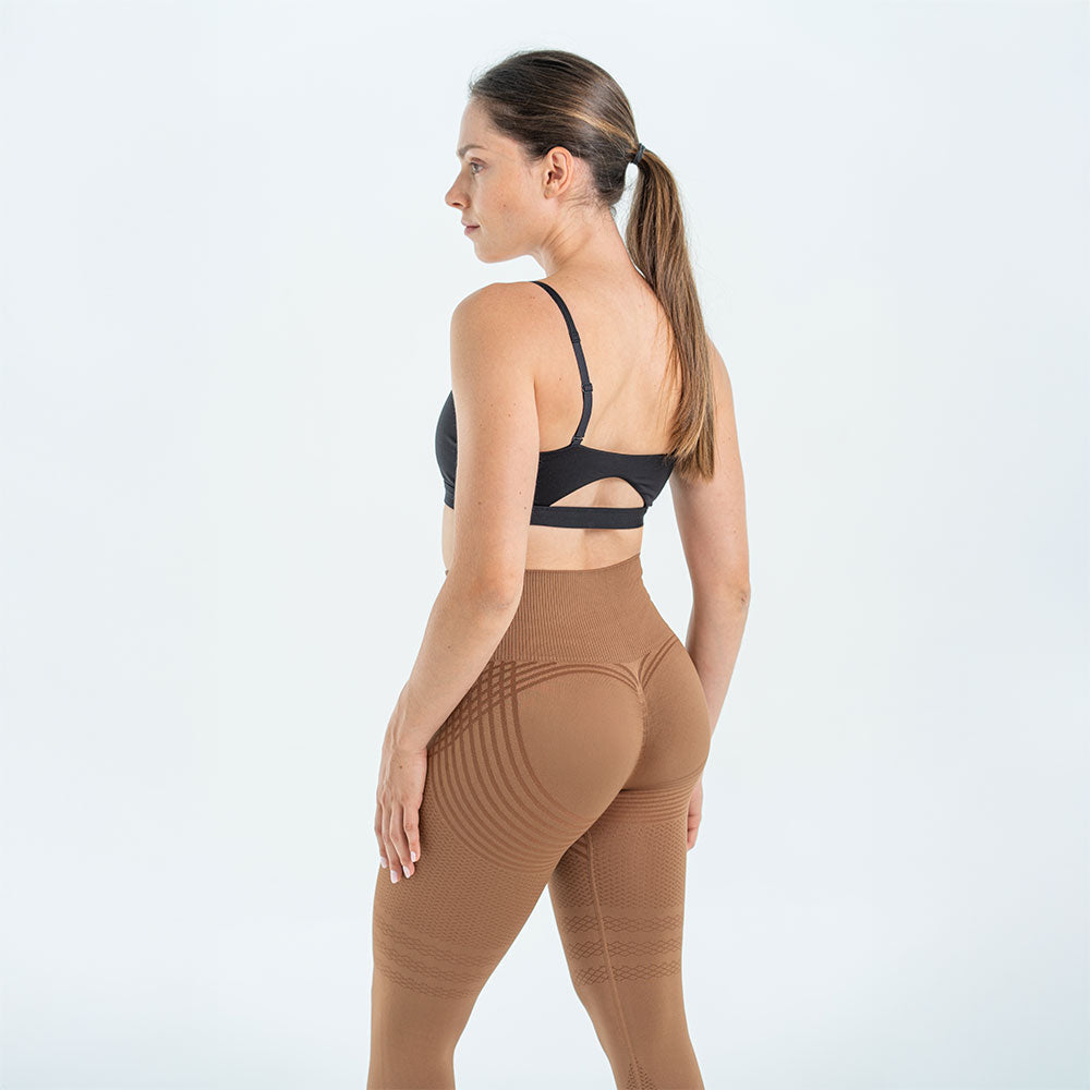 Legging 3D Drenante Anticelulitis Marrón