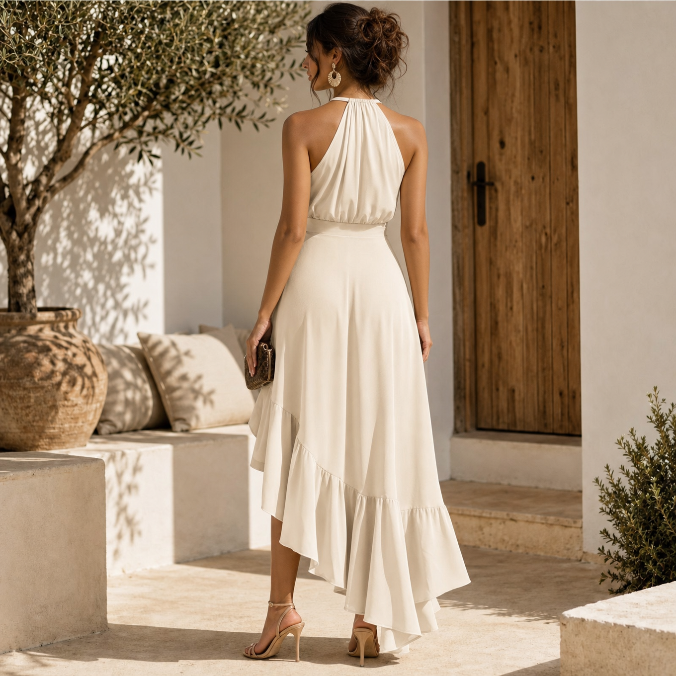 Sara | Vestido Elegante con Bajo Asimétrico