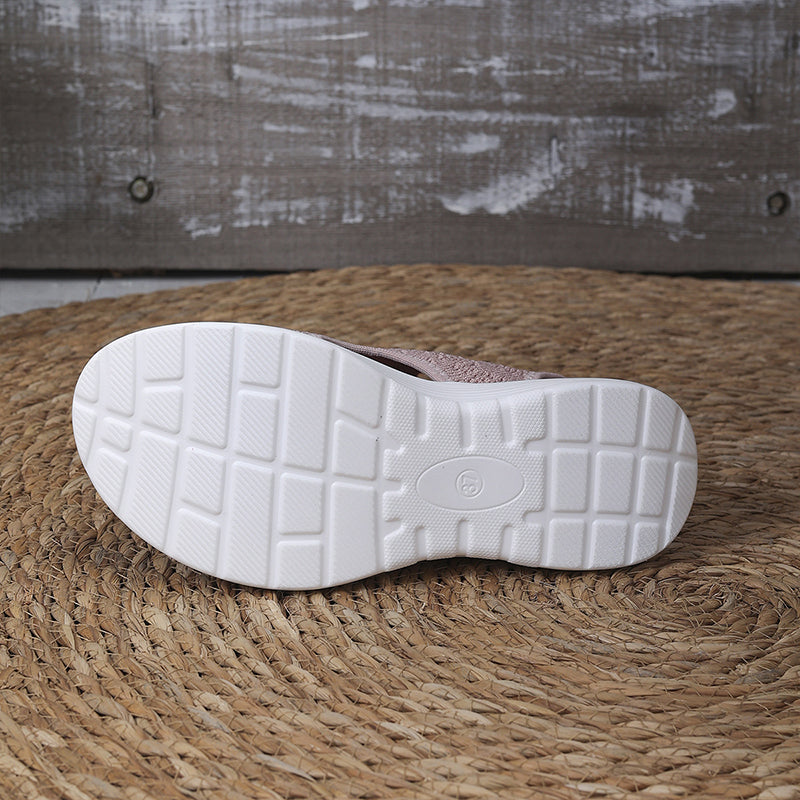 Sandalias de plataforma de punto transpirables para mujer: ligeras y cómodas